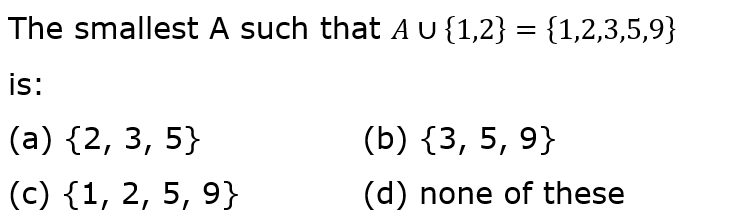 Class 11 Sets Multiple Choice Questions