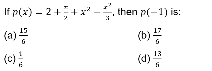 polynomials class 9 multiple choice test