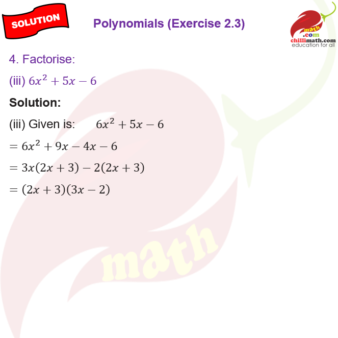 Ncert solutions class 9 chapter 2 exercise 3