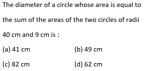 Class 10 Areas Related to Circles MCQ