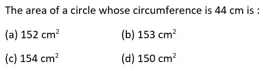 Class 10 Areas Related to Circles MCQ