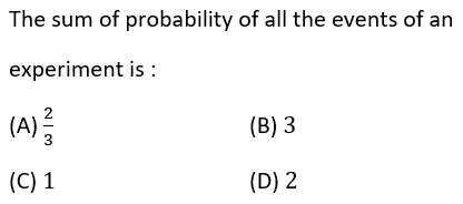 Class 10 Probability MCQ