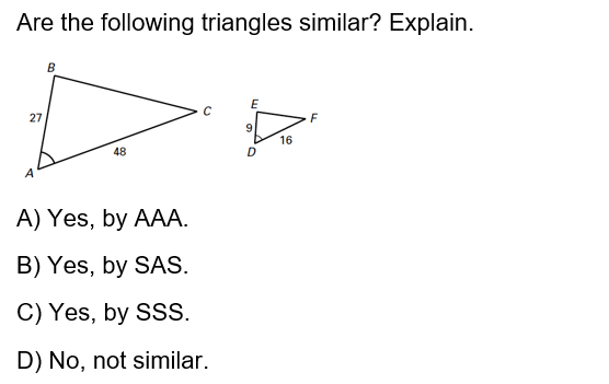 class 10 Triangles mcq