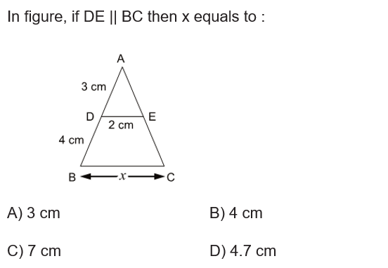Class 10 Triangles mcq