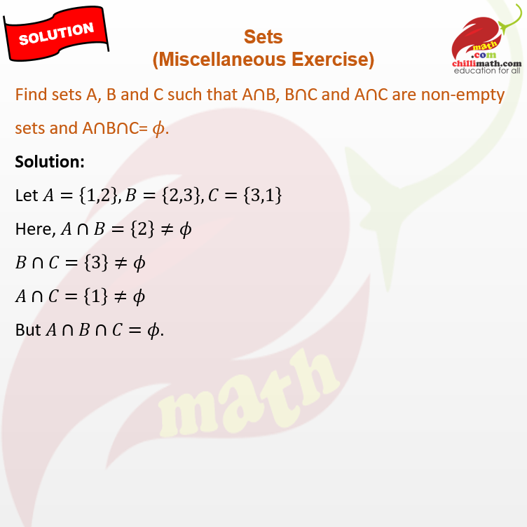 Ncert Solutions Class 11 Chapter 1 Sets Miscellaneous Exercise Question 10