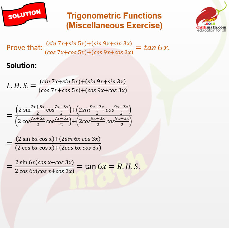ncert-solutions-class-11-chapter-2-trigonometric-functions-miscellaneous-exercise-question-6