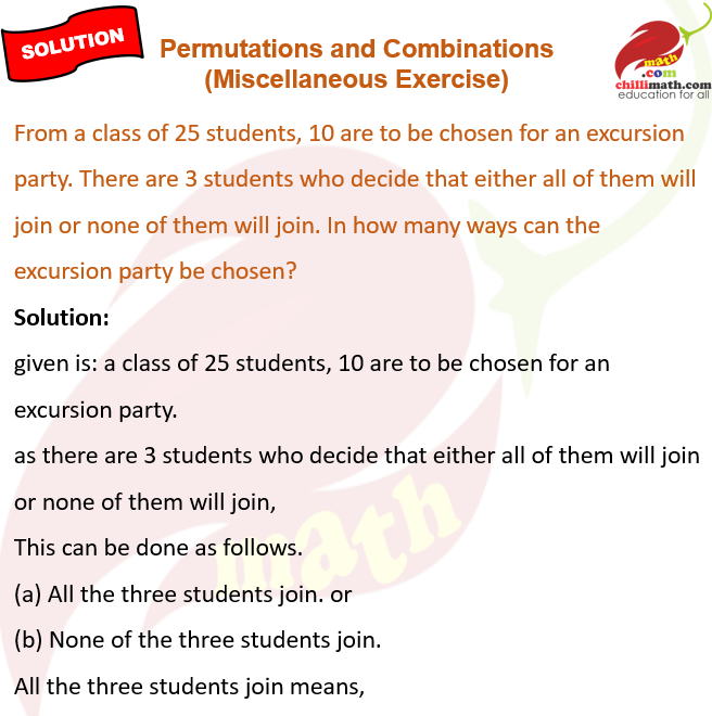 Ncert Solutions Class 11 Chapter 6 Permutations and Combinations Miscellaneous Exercise Question 10