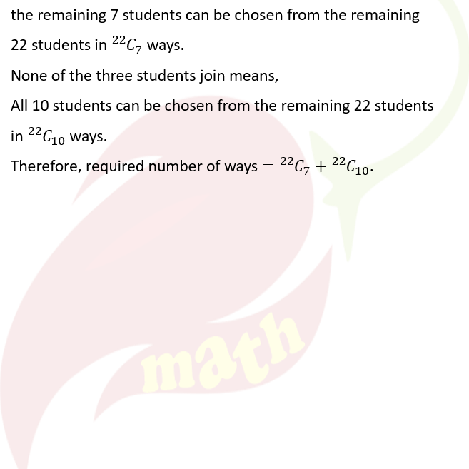 Ncert Solutions Class 11 Chapter 6 Permutations and Combinations Miscellaneous Exercise Question 10