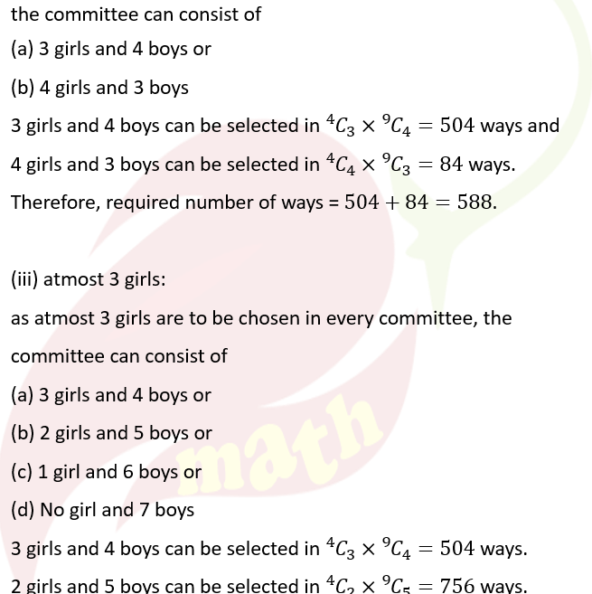 Ncert Solutions Class 11 Chapter 6 Permutations and Combinations Miscellaneous Exercise Question 3