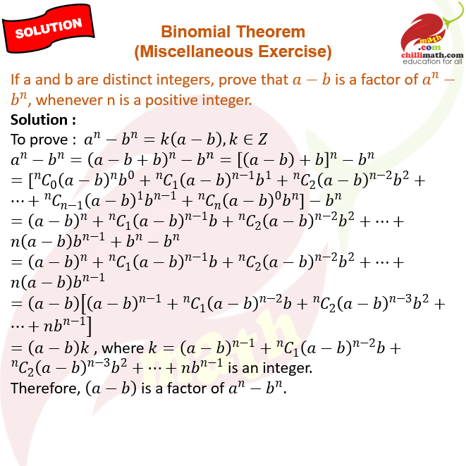 Ncert Solutions Class 11 Chapter 7 Binomial Theorem Miscellaneous Exercise Question 1
