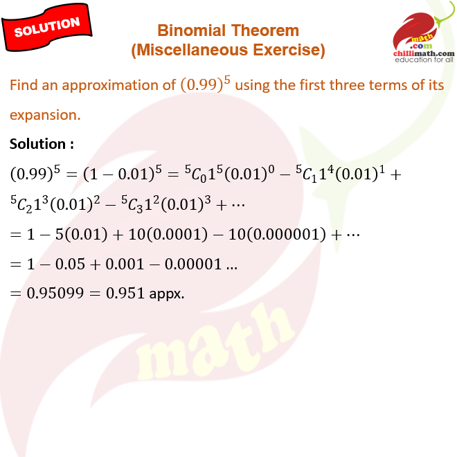 Ncert Solutions Class 11 Chapter 7 Binomial Theorem Miscellaneous Exercise Question 4