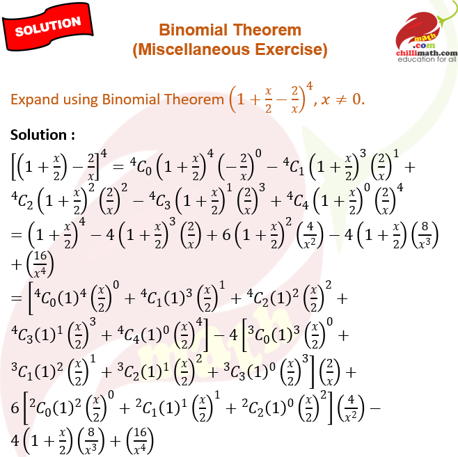 Ncert Solutions Class 11 Chapter 7 Binomial Theorem Miscellaneous Exercise Question 5