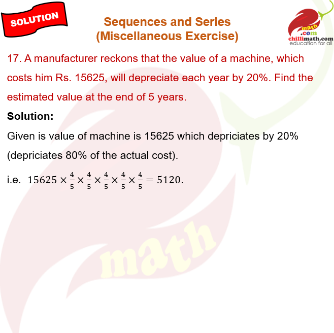 Ncert Solutions Class 11 Chapter 8 Sequences and Series Miscellaneous Exercise Question 17