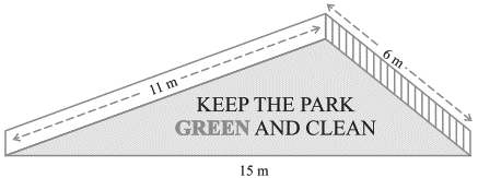 class 9 chapter 10 Heron's Formula exercise 10.1 question 3