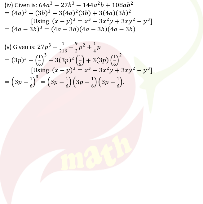 cbse class 9 Ncert solutions chapter 2 Polynomials exercise 2.4 question 8