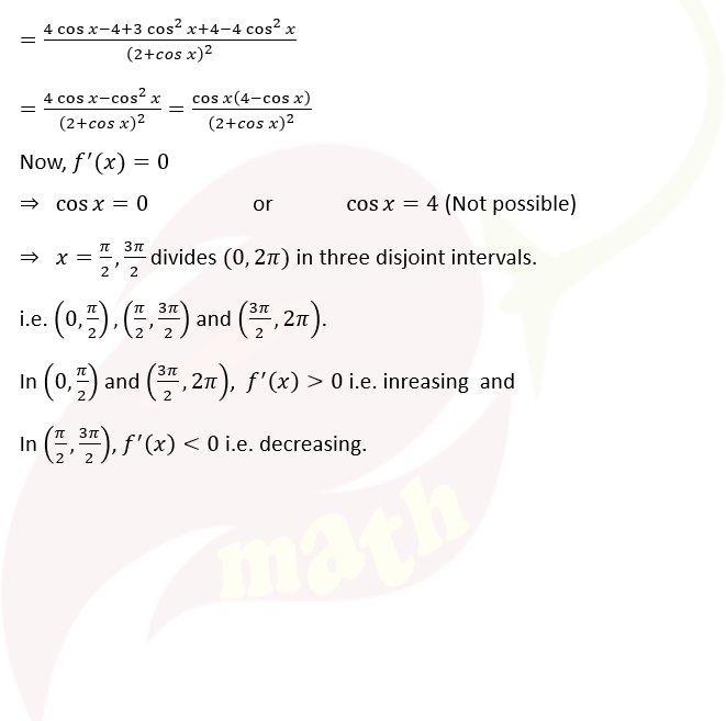 Ncert Solutions Class 12 chapter 6 Application of Derivatives Miscellaneous Exercise Question 3